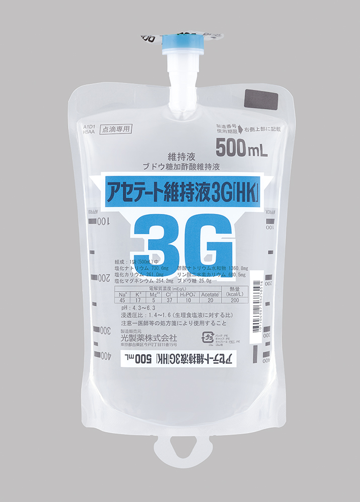 アセテート維持液3G「HK」（500mL）